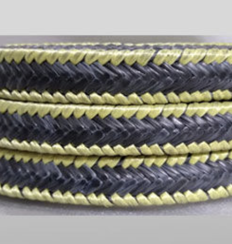 Gaxetas de Teflon Grafitado (Canto de Aramida - Kevlar)